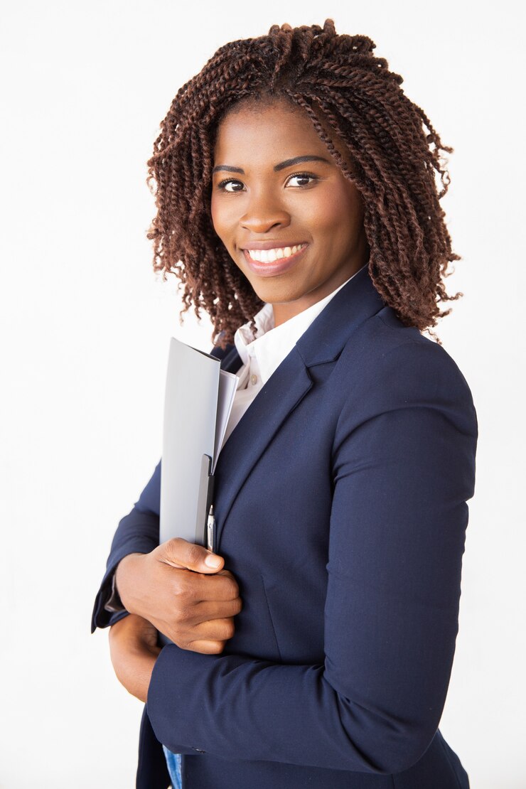 Photo gratuit bonne tenue de dossier professionnel avec des documents