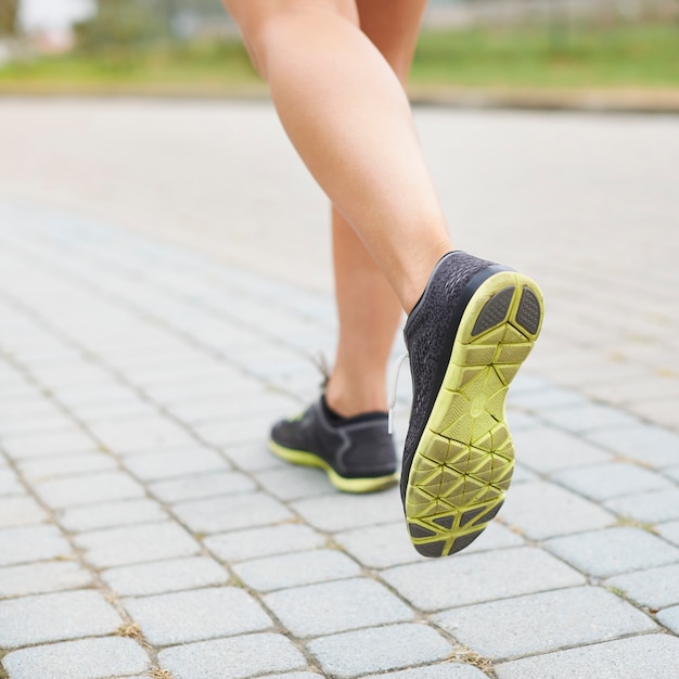 Photo gratuite de bonnes chaussures sont la base de la course