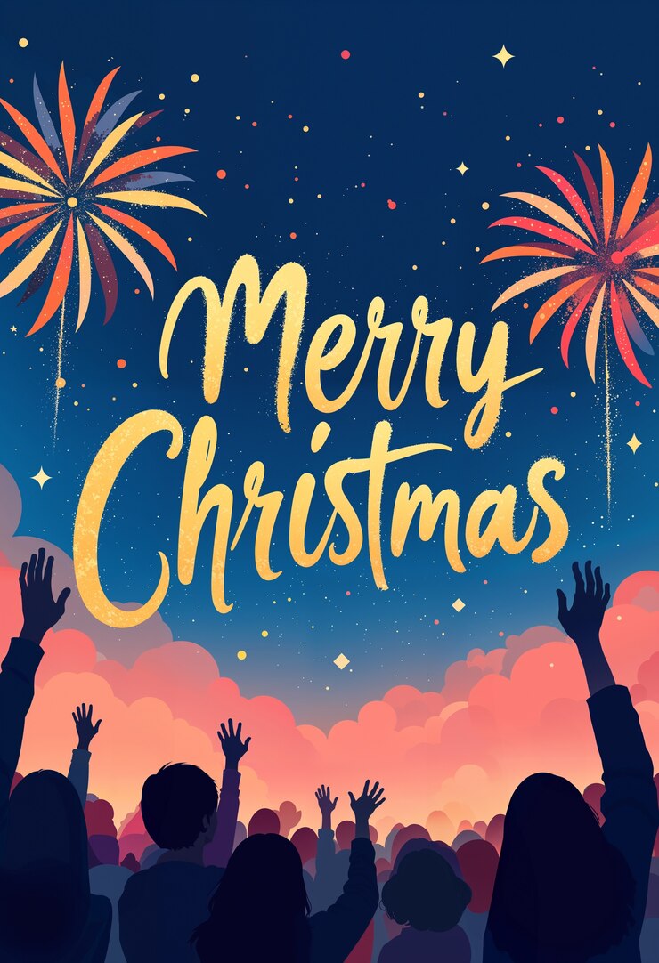Photo gratuit bonsoir à noël paroles d'arrière-plan