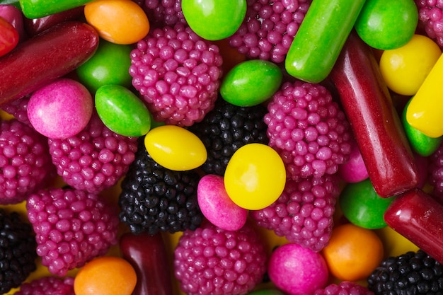 Photo gratuite bouchent les bonbons délicieux