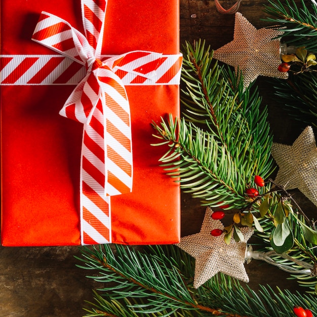 Bouchent la vue de la boîte de Noël