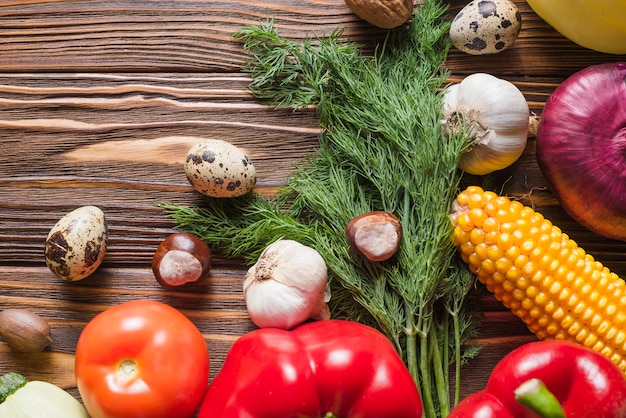 Bouchent la vue des légumes d&#39;automne