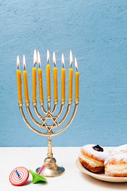 Bougeoir hébreu hanukkah