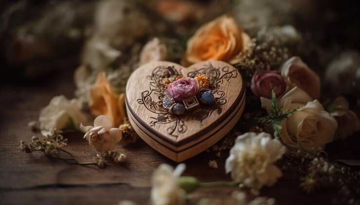 Photo gratuit une bougie antique sur une table rustique symbolise l'amour généré par l'ia