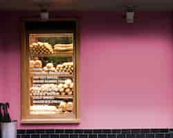 Photo gratuite boulangerie boutique gourmet concept