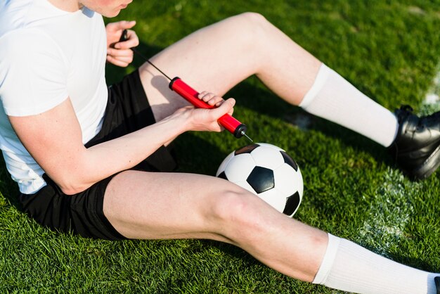 Boule de pompage sportif sans visage