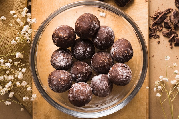 Boules de chocolat