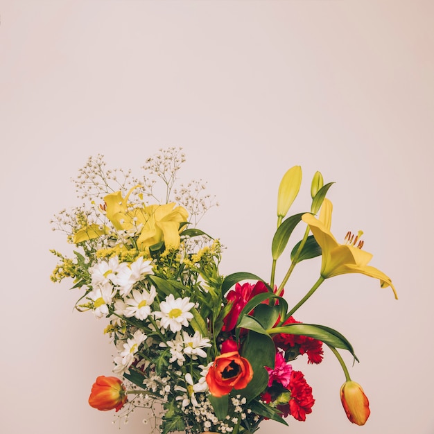 Photo gratuite bouquet de fleurs aromatiques fraîches