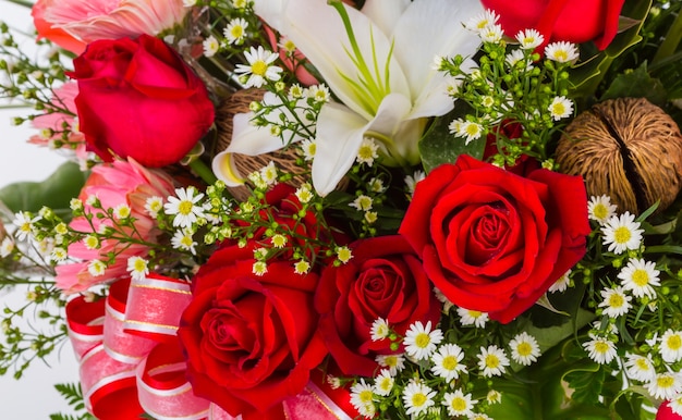 Photo gratuite bouquet de fleurs close up