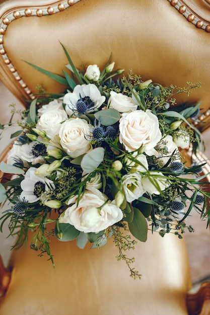 Photo gratuite bouquet de mariage élégant