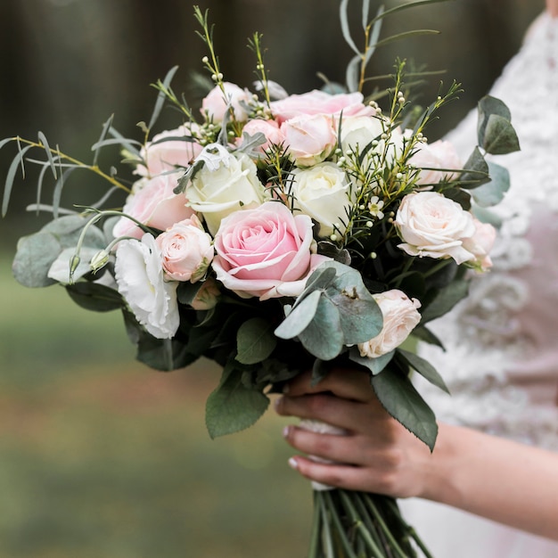 Photo gratuite bouquet de mariage