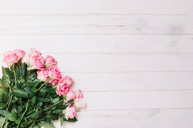 Bouquet de roses douces roses