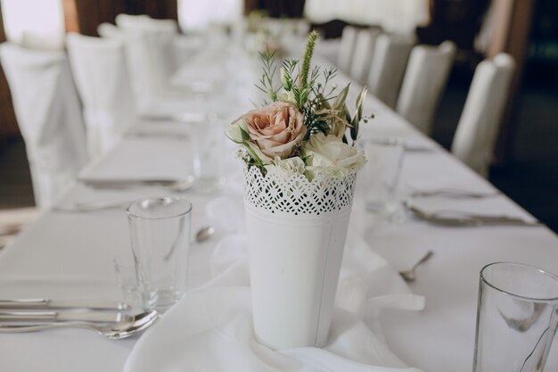 Bouquet sur une table