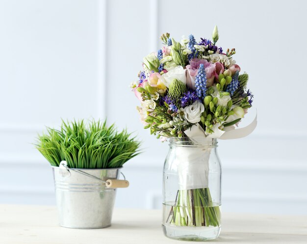 Bouquet sur la table