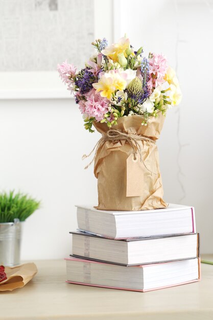 Bouquet sur la table