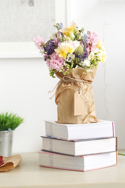 Bouquet sur la table