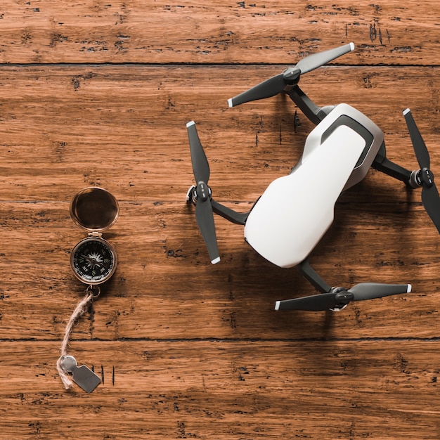 Boussole située près du drone