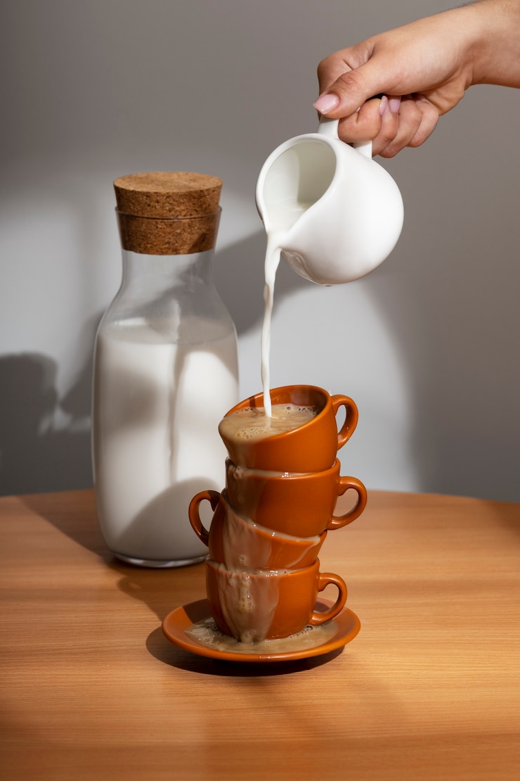 Photo gratuit bouteille de lait en verre classique