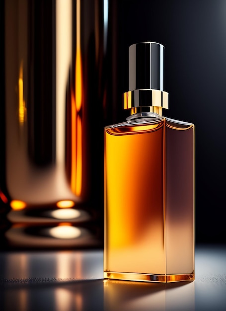 Photo gratuite une bouteille de parfum avec le mot parfum dessus