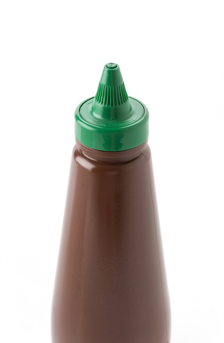 Photo gratuit bouteille de sauce barbecue