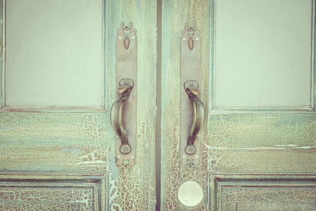 Photo gratuite bouton de porte vintage