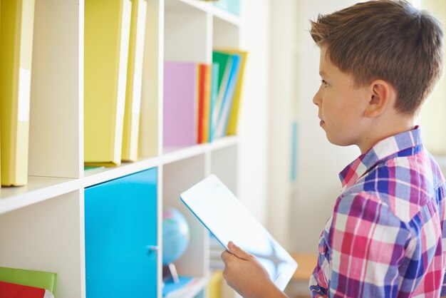 Boy in the classrom