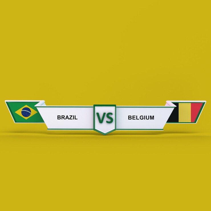 Photo gratuit brésil vs belgique