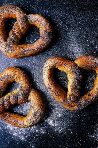 Bretzel sur la table