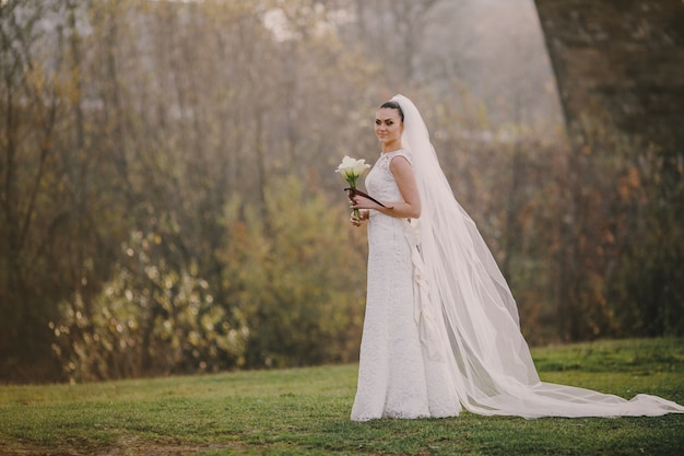 Bride sur l&#39;herbe