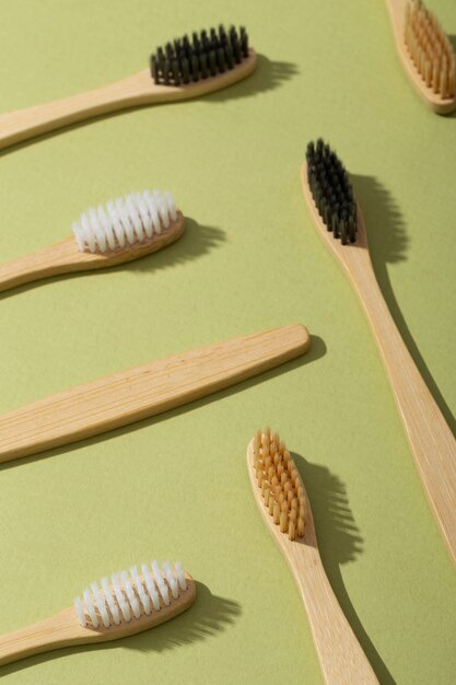 Brosses en bambou organique grand angle