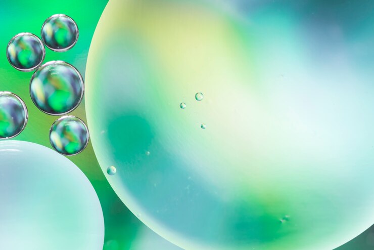 Photo gratuit des bulles aériennes colorées en abstraction