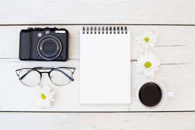 Bureau bureau avec objets