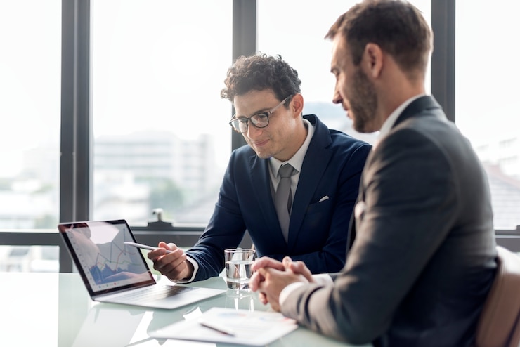 Photo gratuit business brainstorming graph chart report concept de données