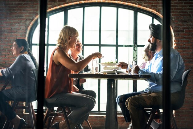 Business People Dining Together Concept