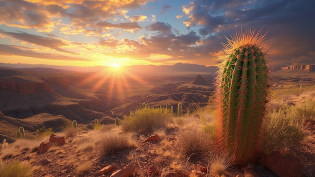 Photo gratuite cactus du désert dans la nature