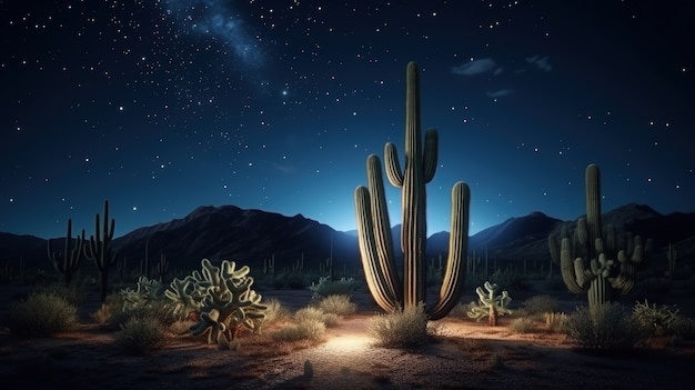 Photo gratuite cactus du désert dans la nature