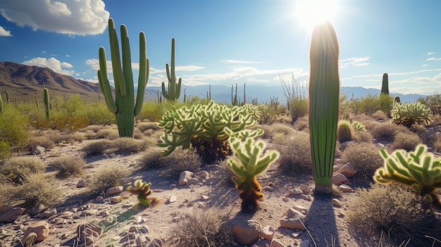 Photo gratuite cactus du désert dans la nature