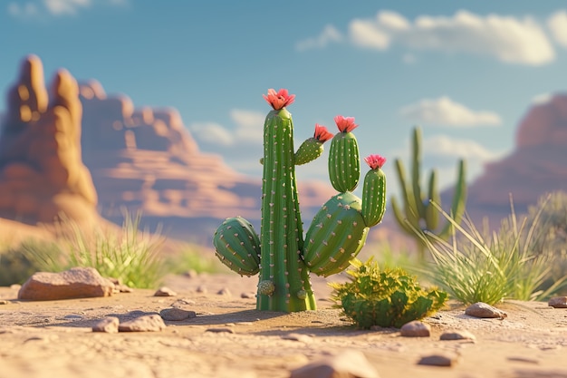 Photo gratuite cactus du désert dans la nature