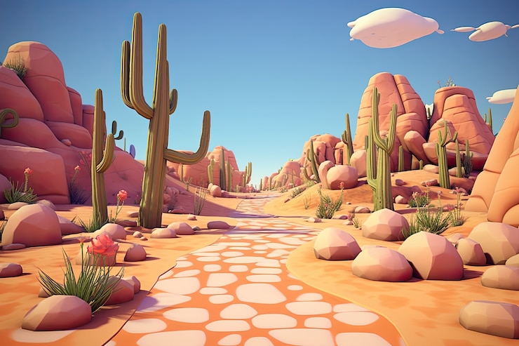 Photo gratuit cactus du désert dans la nature
