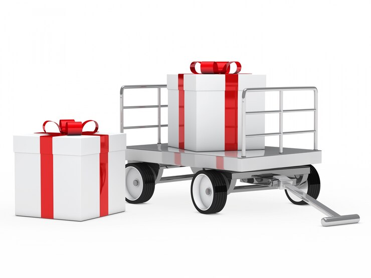 Photo gratuit cadeau à côté d&#39;un panier avec autre cadeau