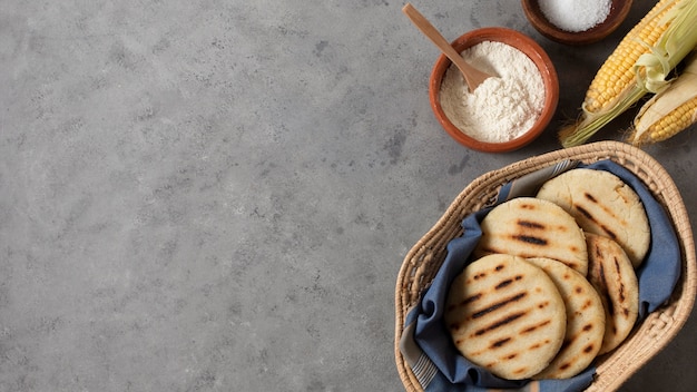 Cadre alimentaire avec mise à plat de l'espace de copie