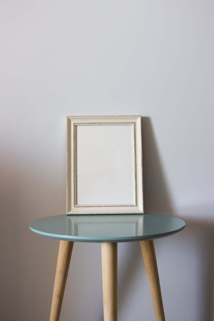 Photo gratuit cadre en bois de décoration pour affiche ou photographie