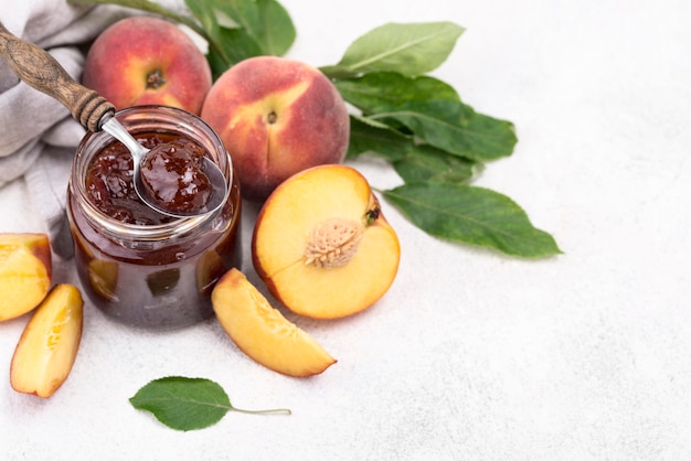 Cadre de confiture d'abricots à angle élevé