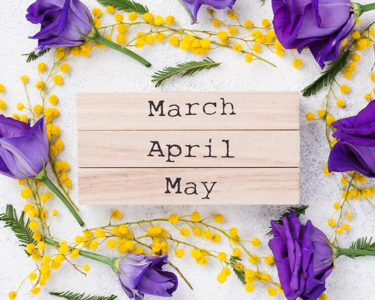 Photo gratuit cadre de fleurs et fleurs de printemps