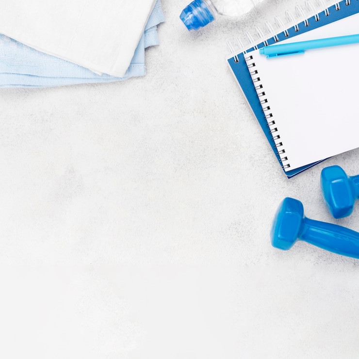 Photo gratuit cadre sportif avec copie-espace