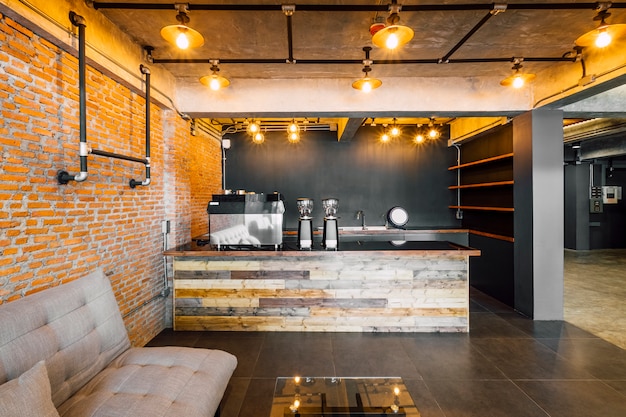 café et bar de style loft
