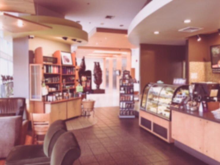 Photo gratuit café flou abstrait