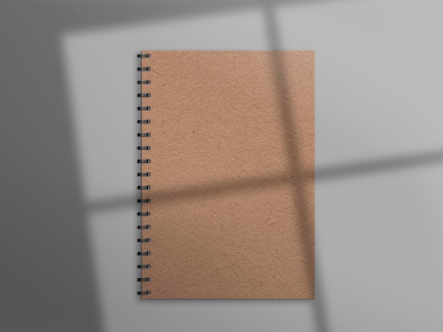 Cahier naturel avec ombre