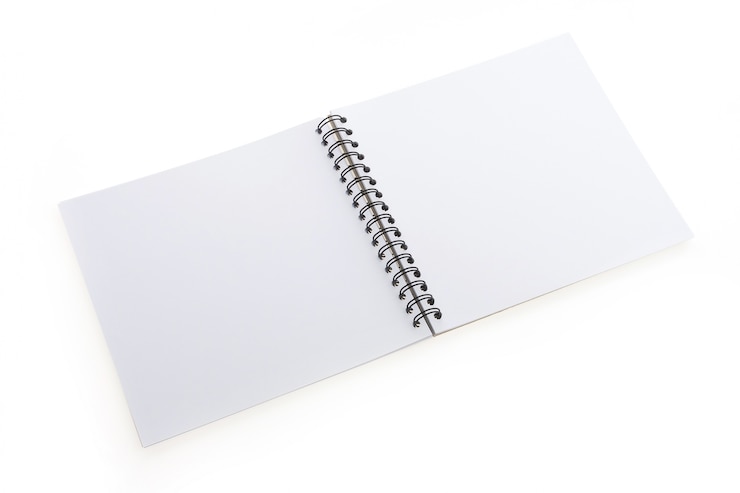 Photo gratuit cahier ouvert vide