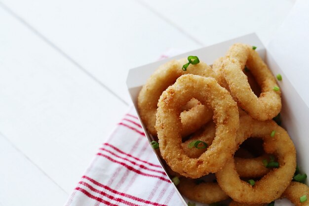 calamars frits tranchés pour l'apéritif